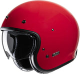 Urban Motorcycle Helmet Hjc V31 Advanced Fiberglass Composite Deep Red Size 08 M