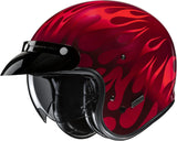 Urban Motorcycle Helmet Hjc V31 Advanced Fiberglass Composite Mc1 Firo Size 07 S