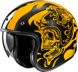 Urban Motorcycle Helmet Hjc V31 Advanced Fiberglass Composite Mc3 Flame Size 11 Xxl