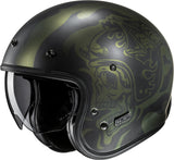 Urban Motorcycle Helmet Hjc V31 Advanced Fiberglass Composite Mc4Sf Flame Size 07 S