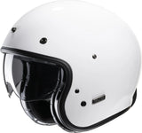Urban Motorcycle Helmet Hjc V31 Advanced Fiberglass Composite White Size 06 Xs