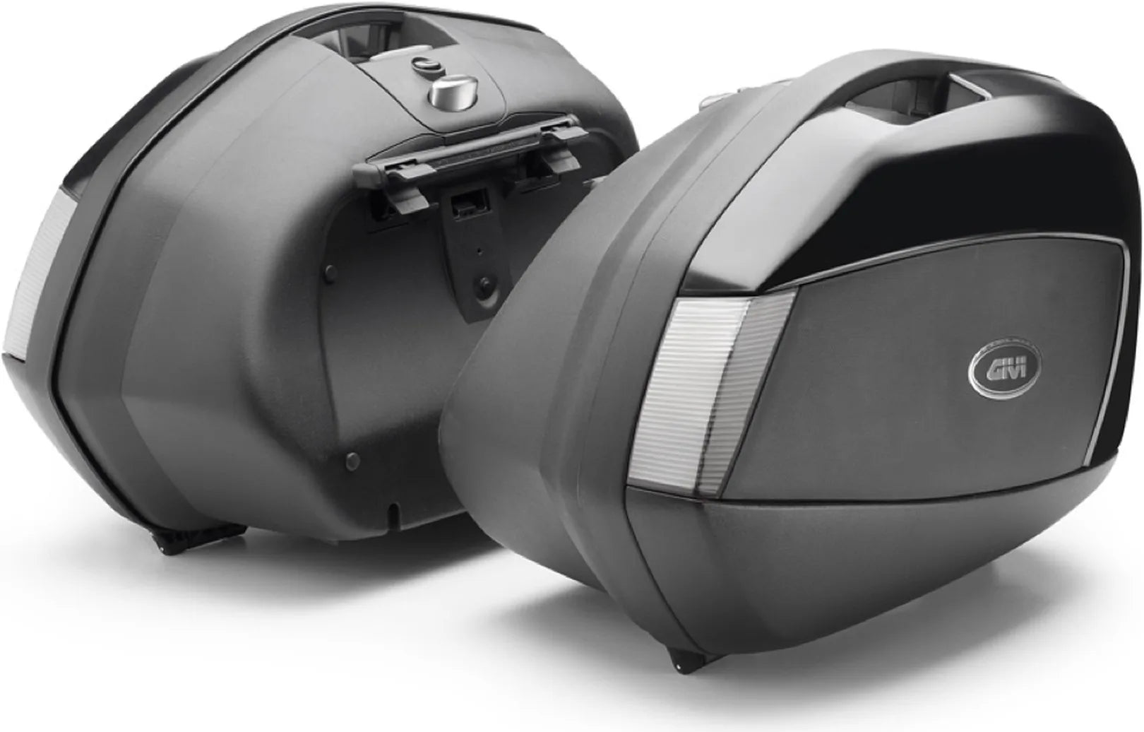 Monokey Side Black Tech Side Cases - 70 Lt Technopolymer - Givi Compatible With Suzuki Gsf 1250 Bandit - S (2007-2011)