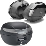 Black Tech Top Case + Side Cases - 110 Lt Technopolymer - Givi Compatible With Honda Nc 750 S (2016-2020)