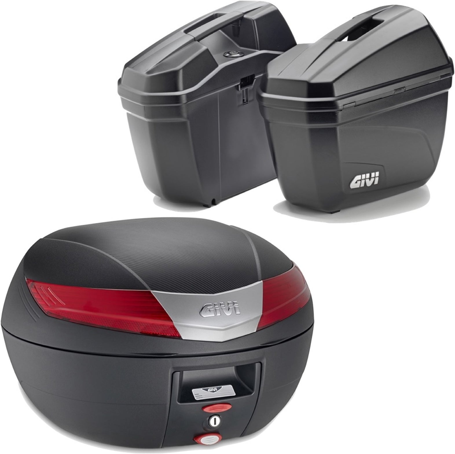 Black Top Case + Side Cases - 84 Lt Technopolymer - Givi Compatible With Bmw F 900 Gs (2024)