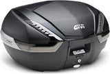 Monokey Carbon Look Tech Top Case - 47 Lt Technopolymer - Givi Compatible With Honda Xl 125 V Varadero (2001-2006)