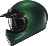 Full-Face Motorcycle Helmet Hjc V60 Advanced Fiberglass Composite Deep Green Size 06 Xs