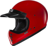 Full-Face Motorcycle Helmet Hjc V60 Advanced Fiberglass Composite Deep Red Size 11 Xxl