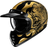 Full-Face Motorcycle Helmet Hjc V60 Advanced Fiberglass Composite Mc9 Flame Size 06 Xs