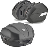 Black Top Case + Side Bags - 84 Lt Technopolymer - Givi Compatible With Honda Nc 750 X - Dct (2014-2015)