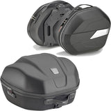 Black Top Case + Side Bags - 84 Lt Technopolymer - Givi Compatible With Suzuki Gsr 600 (2006-2011)