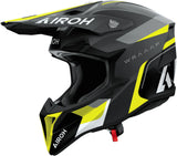 Off-Road Motorcycle Helmet Airoh Wraaap - Wrac31 Thermoplastic Hrt Matte Yellow Conquer Size M
