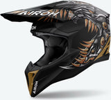 Off-Road Motorcycle Helmet Airoh Wraaap - Wrac35 Thermoplastic Hrt Matte Cyborg Size Xs