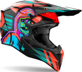 Off-Road Motorcycle Helmet Airoh Wraaap - Wrc32 Thermoplastic Hrt Gloss Orange Cyber Size Xl