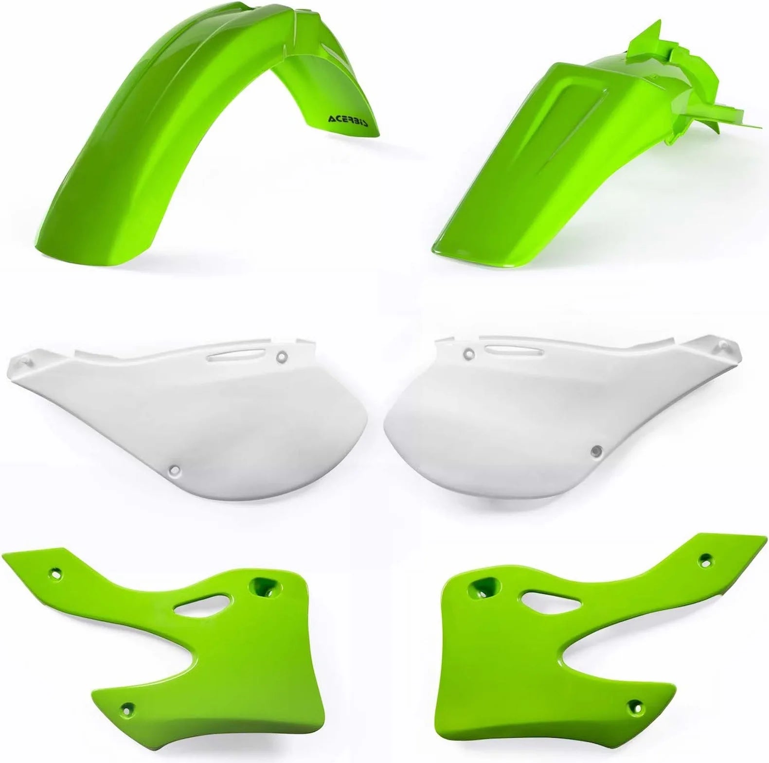 Plastics Kit - Acerbis Compatible With Kawasaki Kx 250 2T (1999-2002)