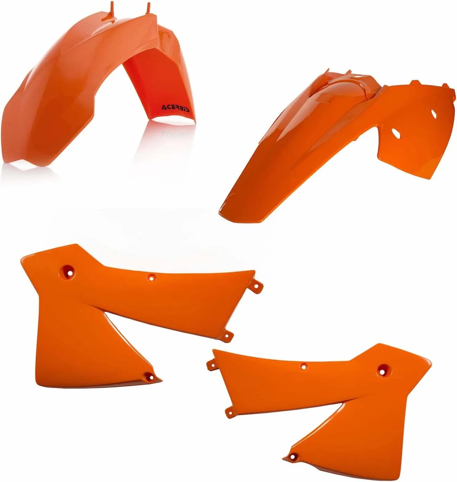 Plastics Kit - Acerbis Compatible With Ktm 250 Exc-F (2004)
