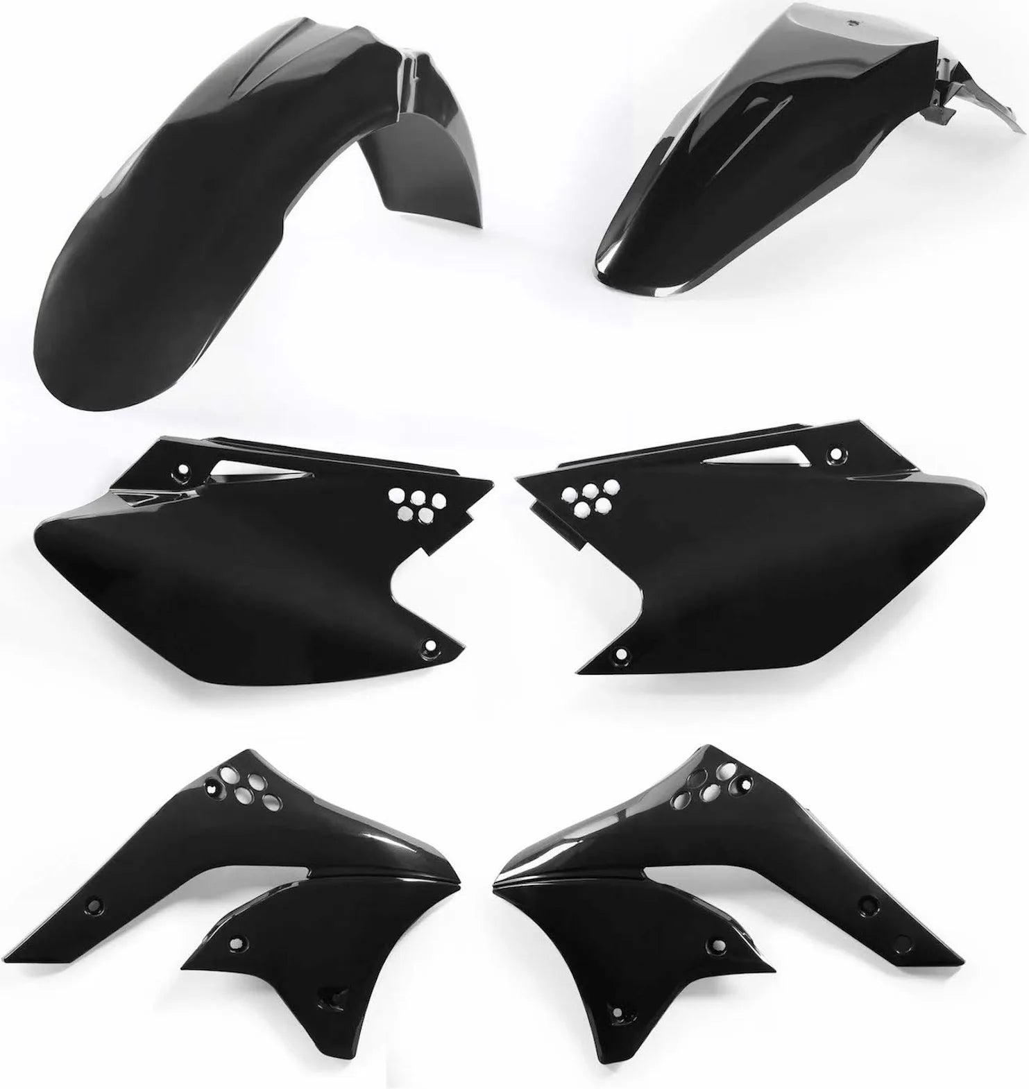 Plastics Kit - Acerbis Compatible With Kawasaki Kxf 250 (2006-2008)