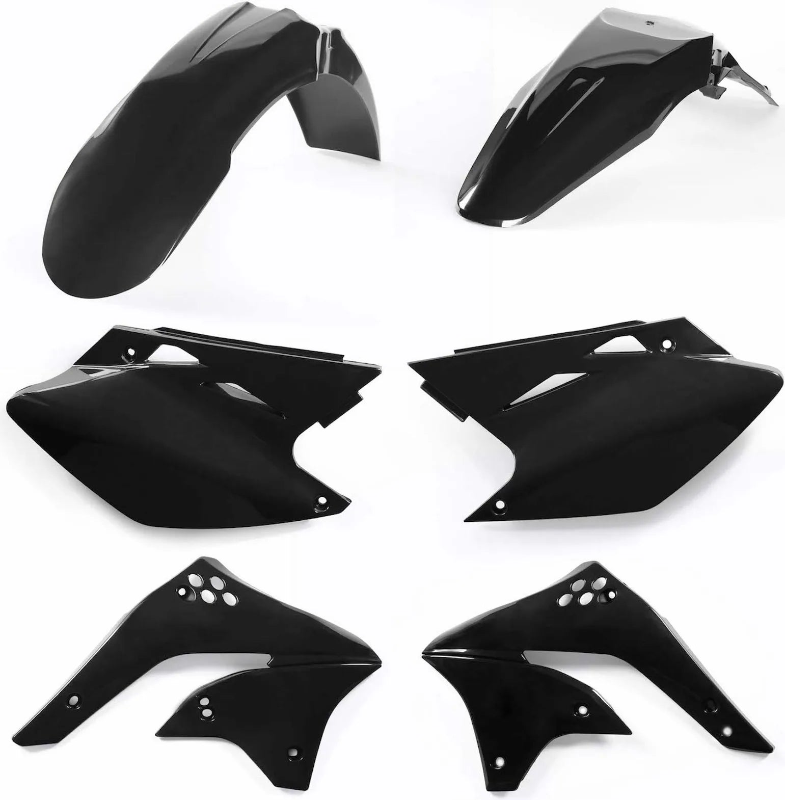 Plastics Kit - Acerbis Compatible With Kawasaki Kx 450 F (2006-2008)