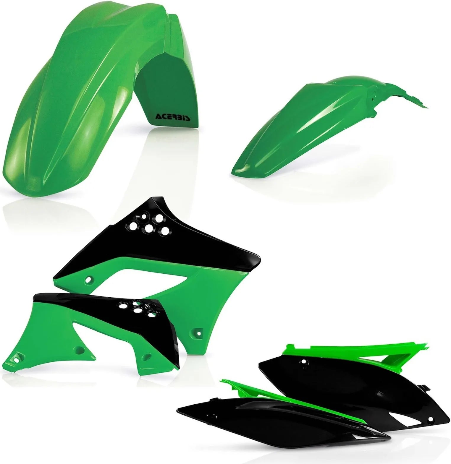 Plastics Kit - Acerbis Compatible With Kawasaki Kx 250 F (2009-2012)