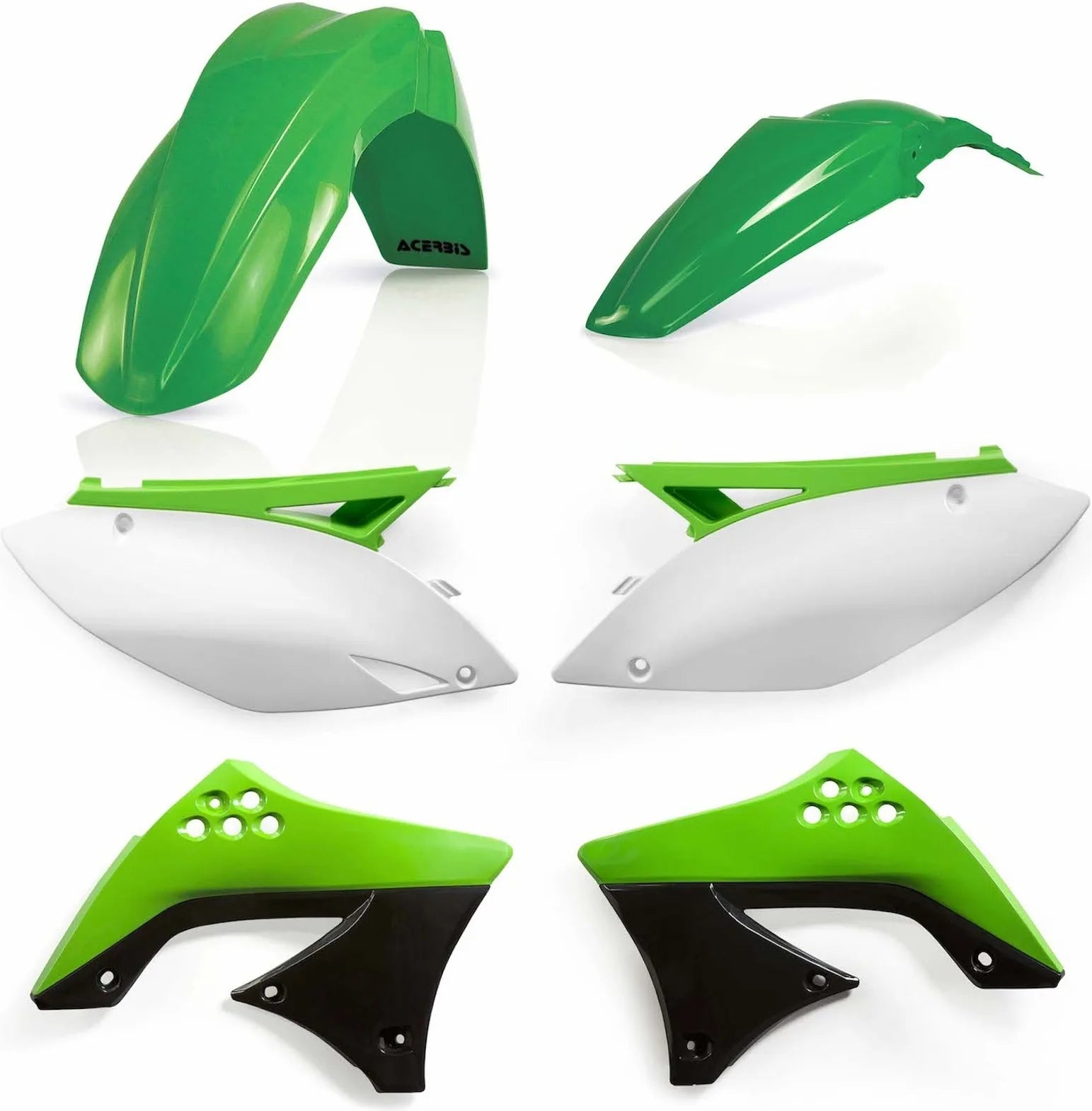 Plastics Kit - Acerbis Compatible With Kawasaki Kx 450 F (2009-2011)
