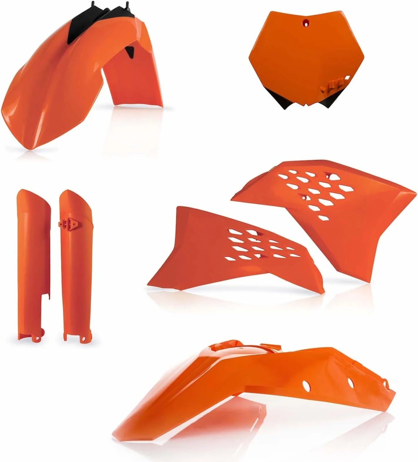 Plastics Full Kit - Acerbis Compatible With Ktm 450 Sx-F (2008-2010)