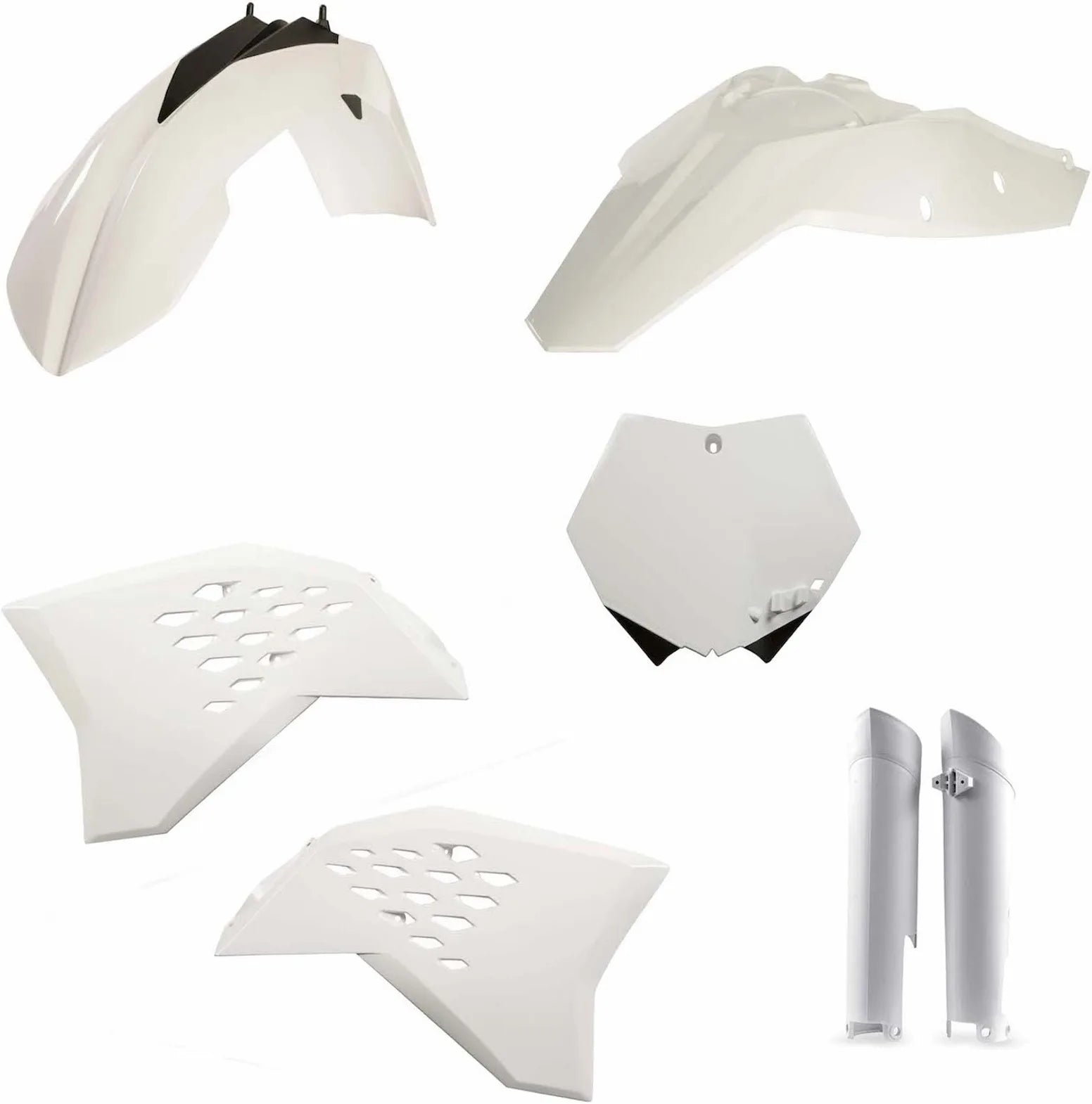 Plastics Full Kit - Acerbis Compatible With Ktm 450 Sx-F (2008-2010)