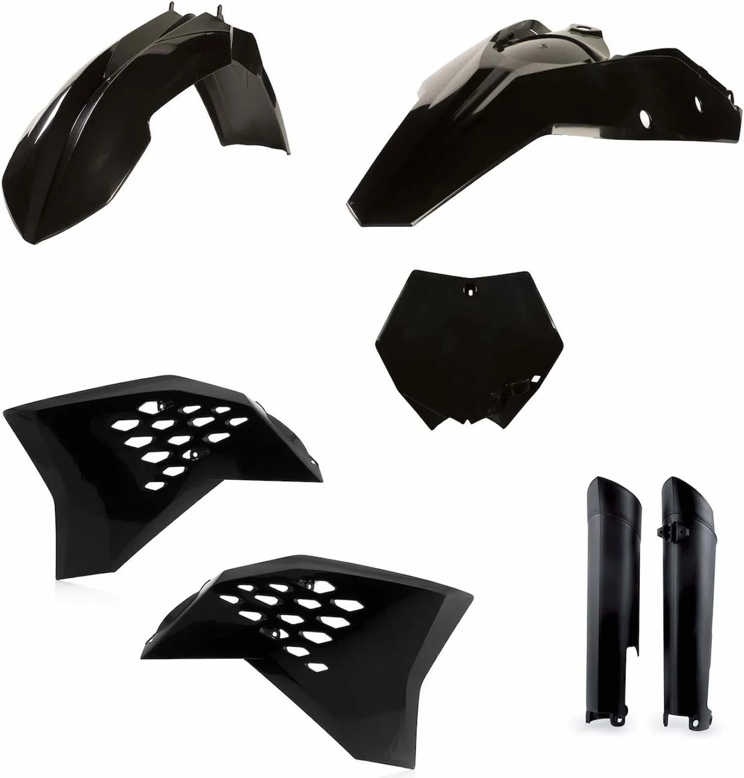 Plastics Full Kit - Acerbis Compatible With Ktm 450 Sx-F (2007-2010)