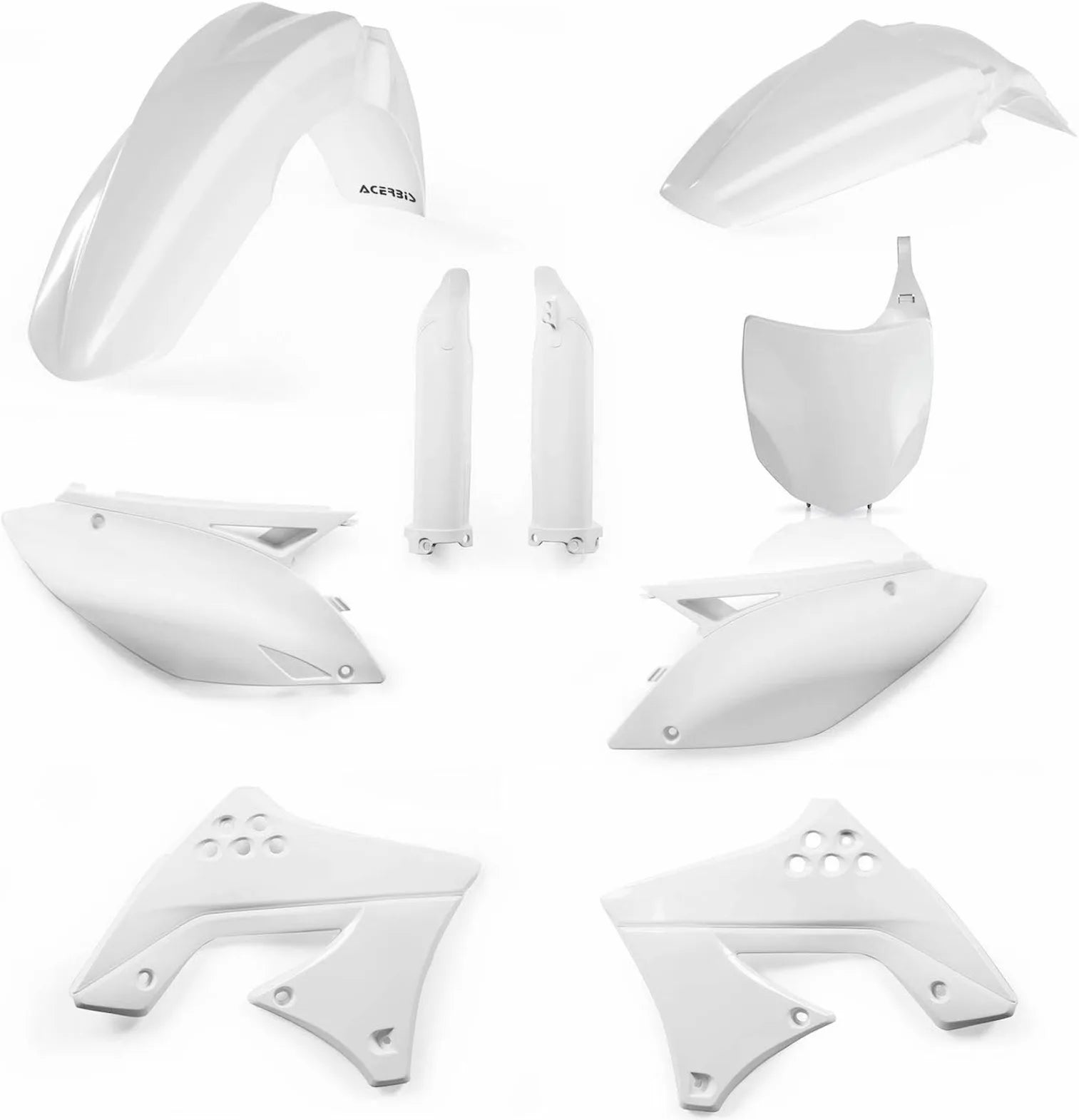 Plastics Full Kit - Acerbis Compatible With Kawasaki Kxf 250 (2009-2012)