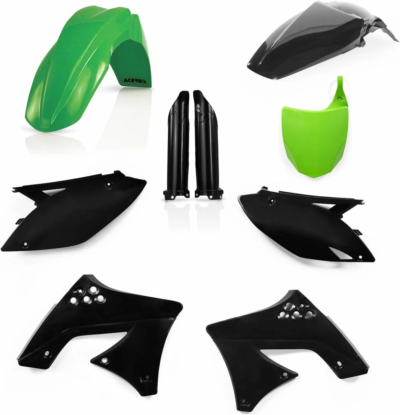 Plastics Full Kit - Acerbis Compatible With Kawasaki Kx 250 F (2009-2012)