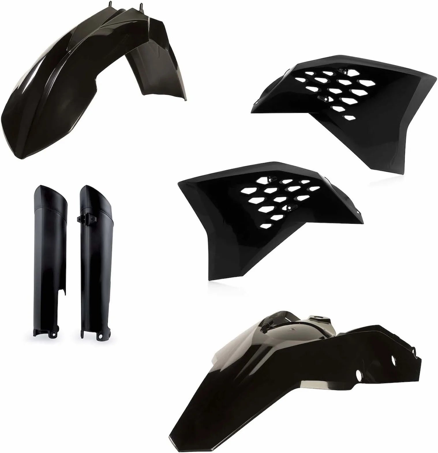 Plastics Full Kit - Acerbis Compatible With Ktm 350 Exc-F (2008-2011)