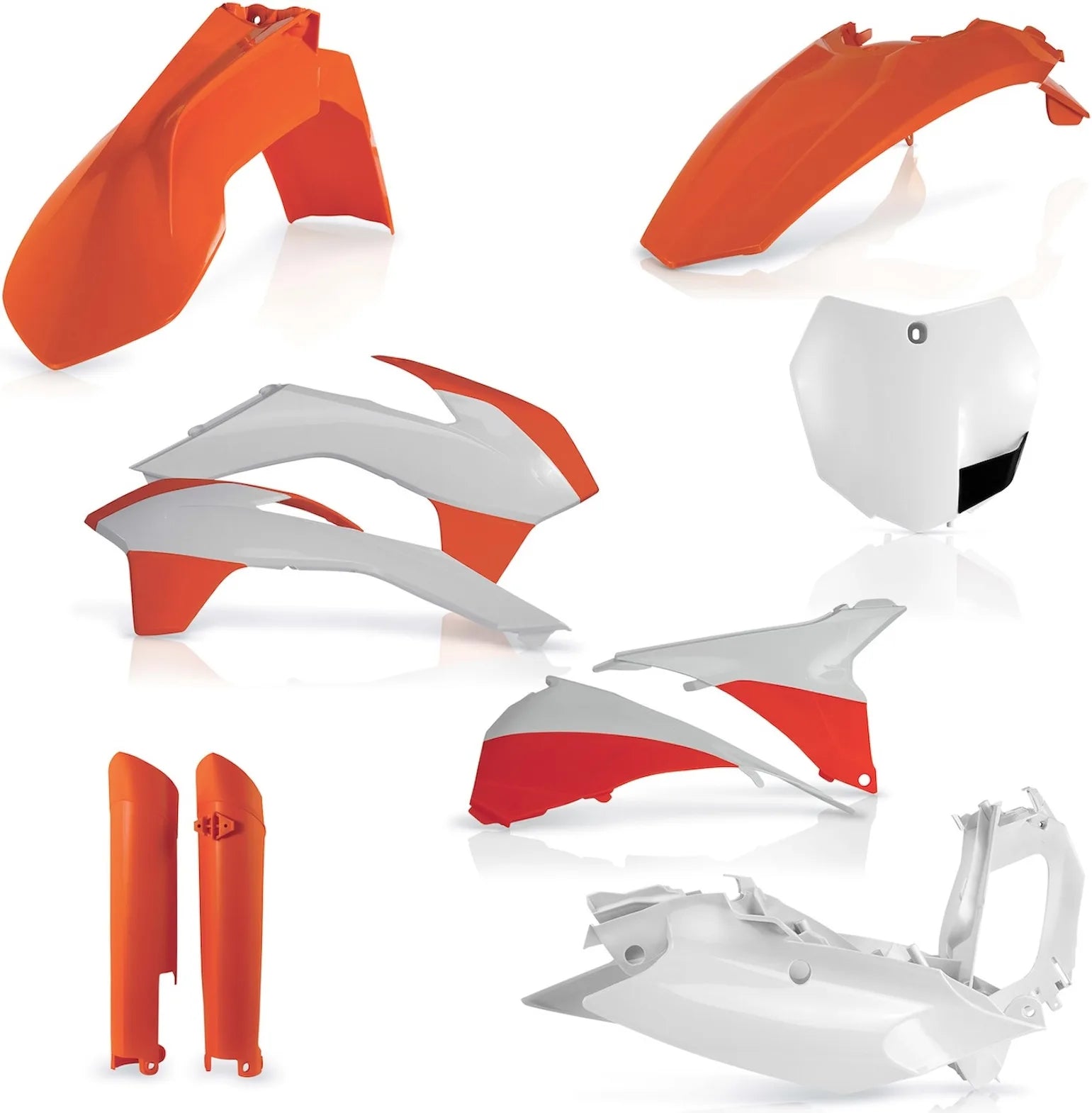 Plastics Full Kit - Acerbis Compatible With Ktm 125 Sx (2013-2014)
