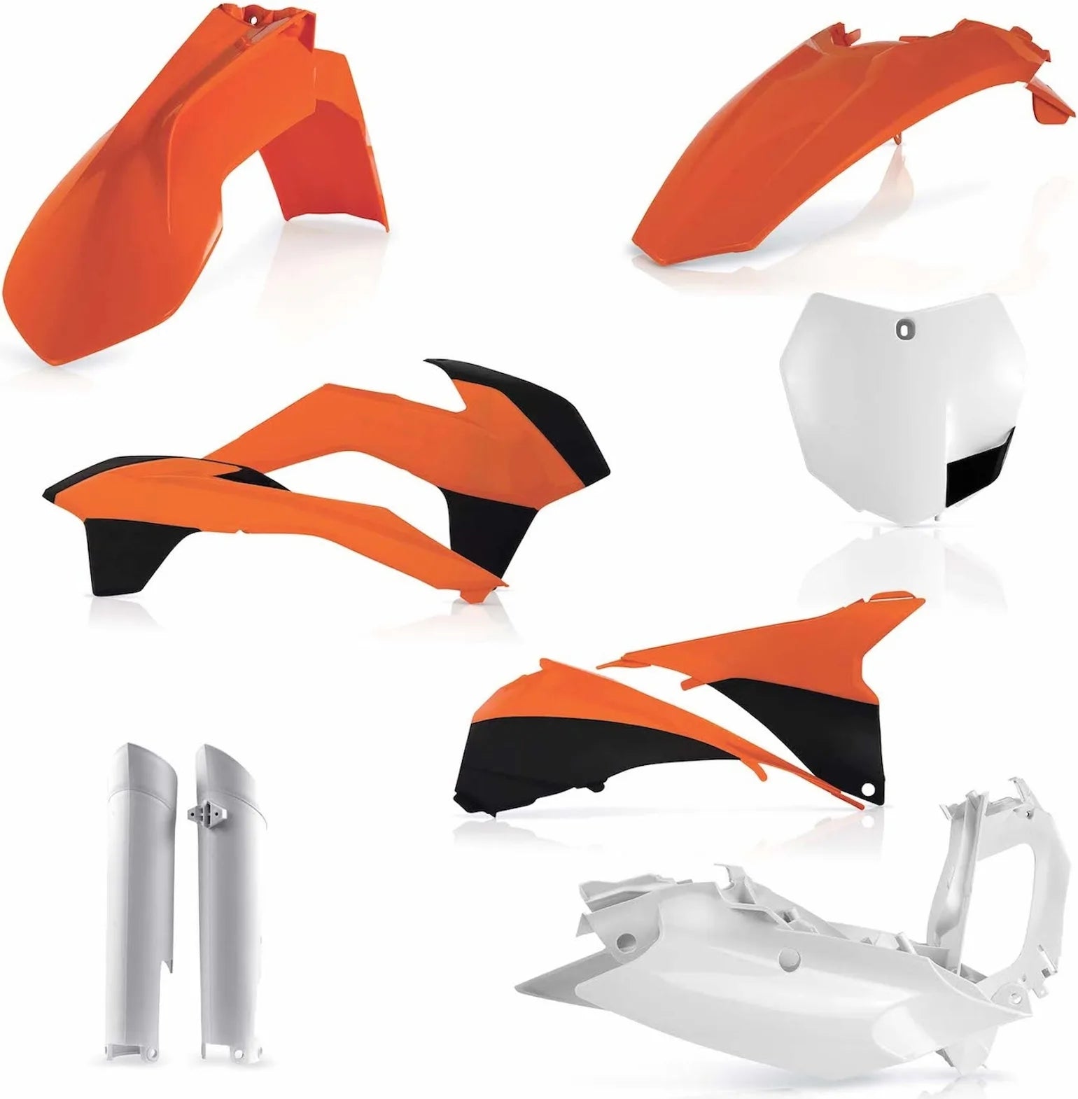 Plastics Full Kit - Acerbis Compatible With Ktm 125 Sx (2013-2014)