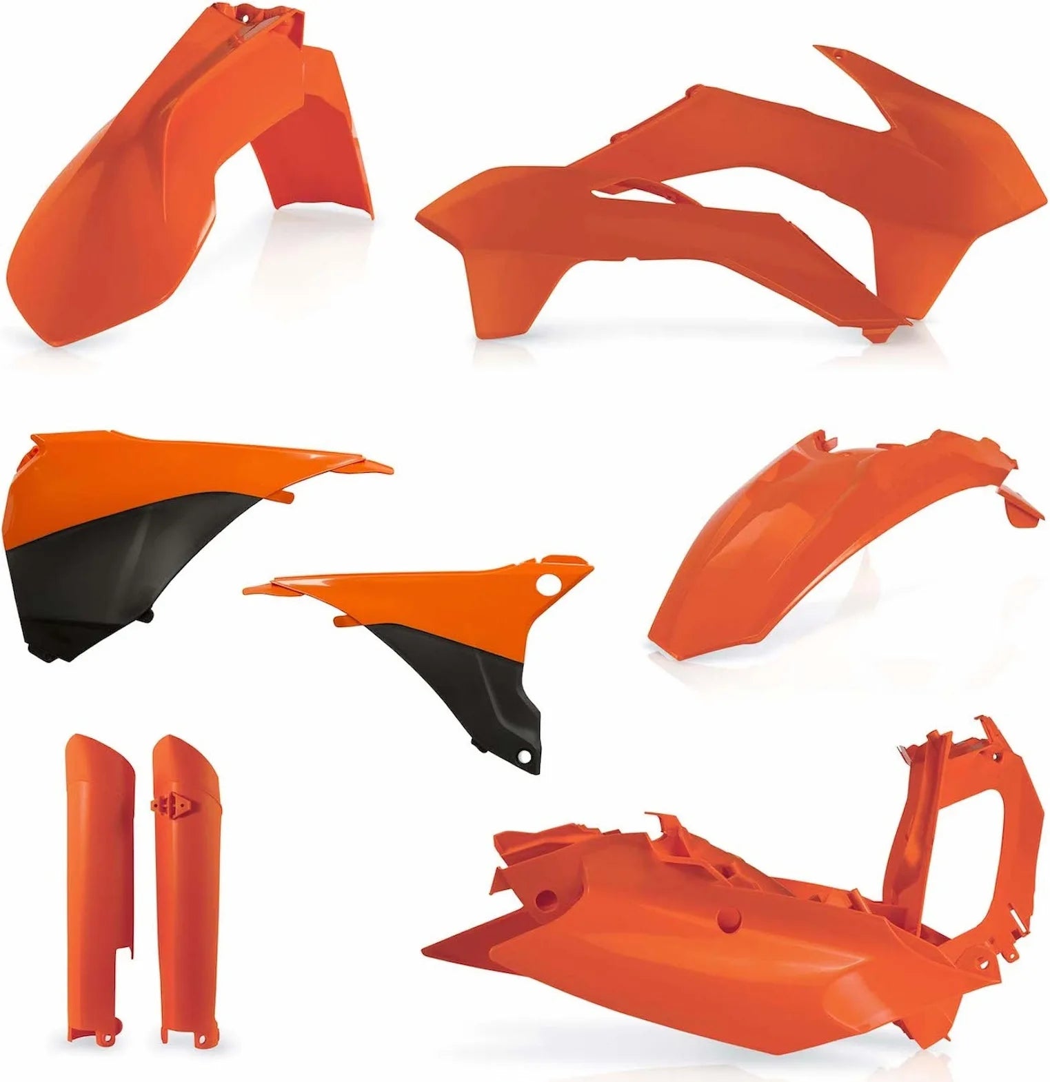Plastics Full Kit - Acerbis Compatible With Ktm 540 Exc-F (2014-2015)