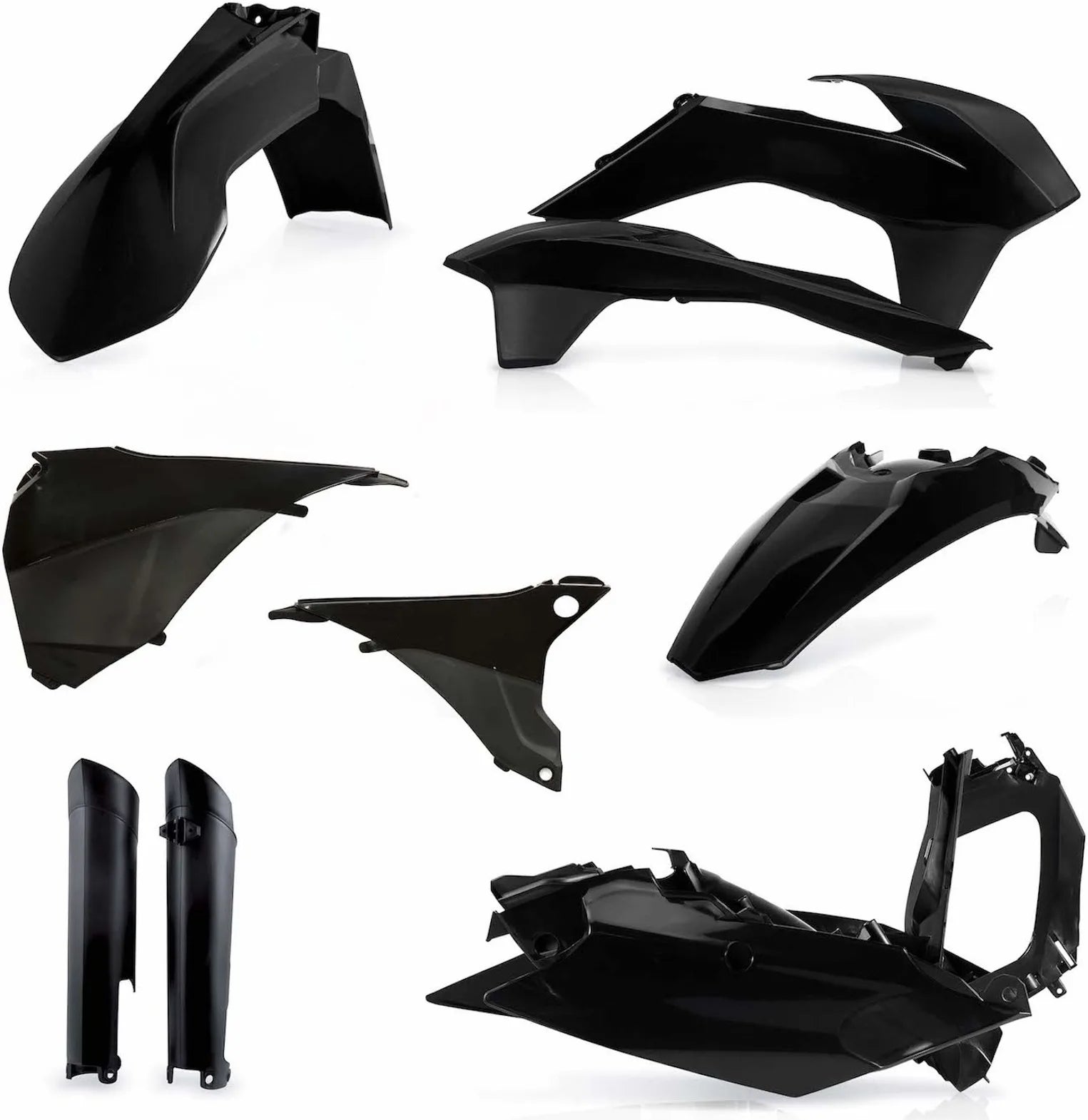 Plastics Full Kit - Acerbis Compatible With Ktm 400 Exc-F (2014-2015)