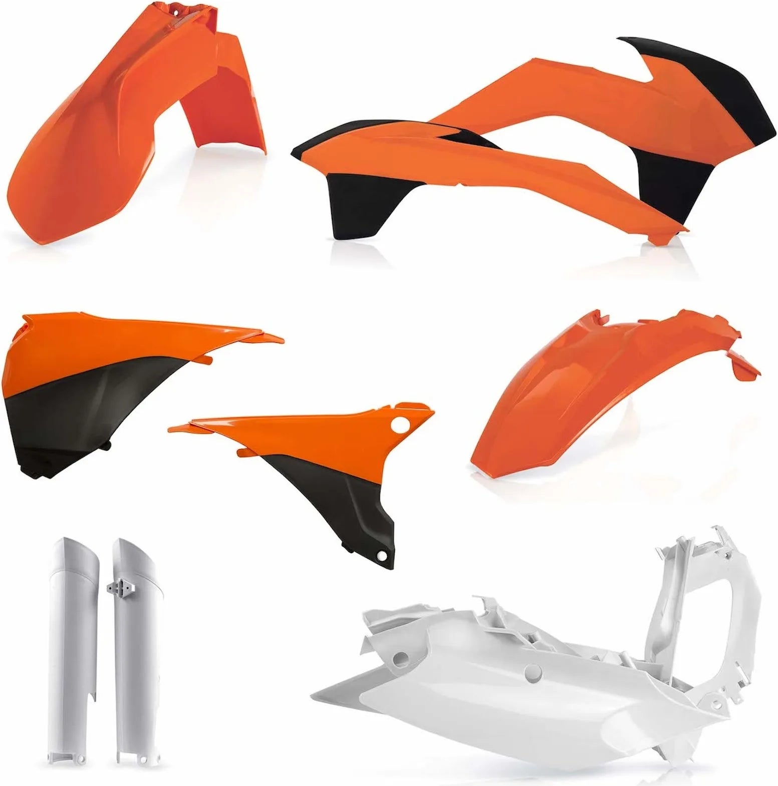 Plastics Full Kit - Acerbis Compatible With Ktm 525 Exc-F (2014-2015)
