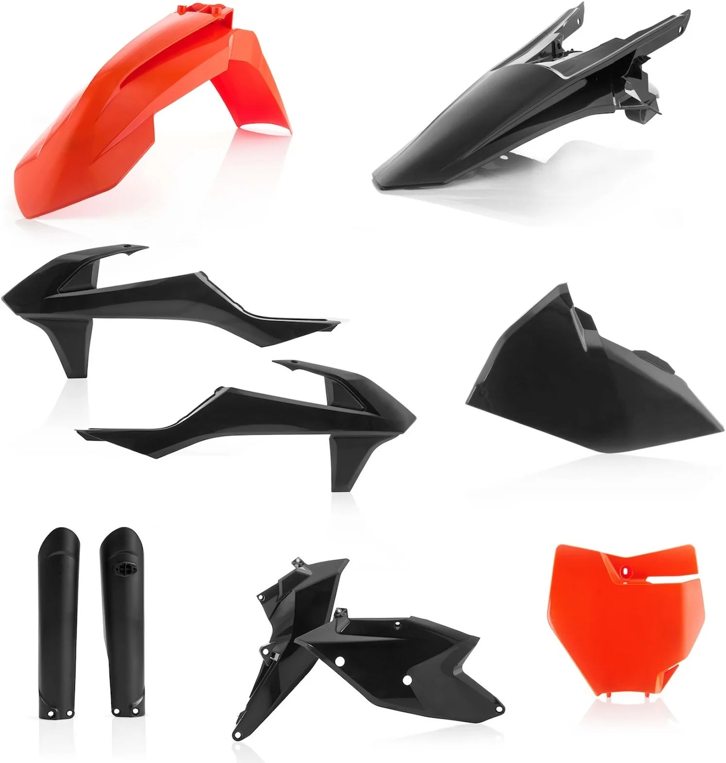 Plastics Full Kit - Acerbis Compatible With Ktm 250 Sx-F (2016-2018)
