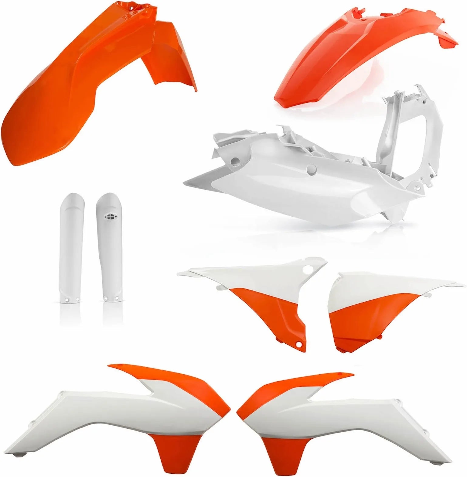 Plastics Full Kit - Acerbis Compatible With Ktm 350 Exc-F (2016-2018)