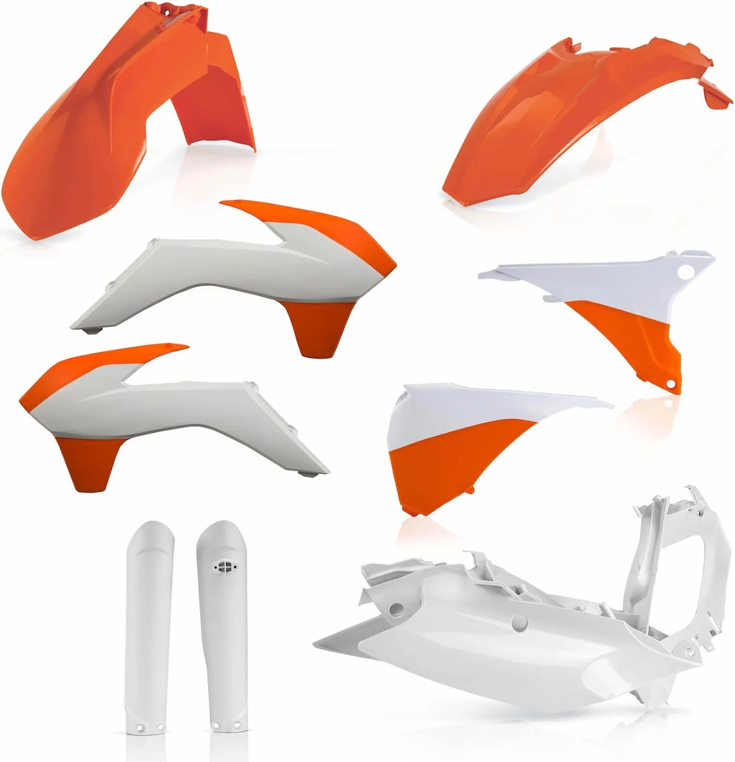 Plastics Full Kit - Acerbis Compatible With Ktm 350 Exc-F (2016-2018)