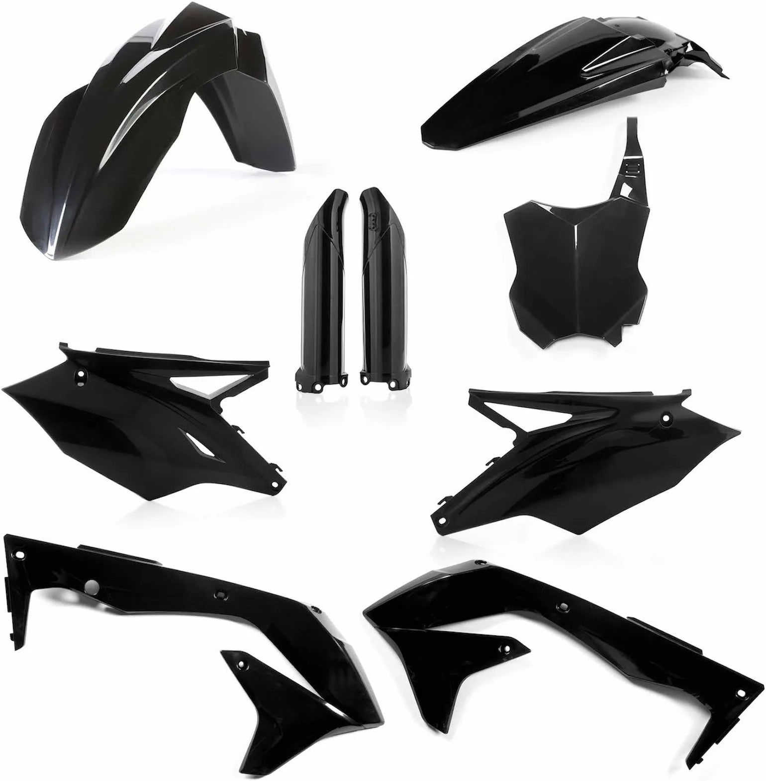 Plastics Full Kit - Acerbis Compatible With Kawasaki Kxf 450 - Usa (2016-2017)