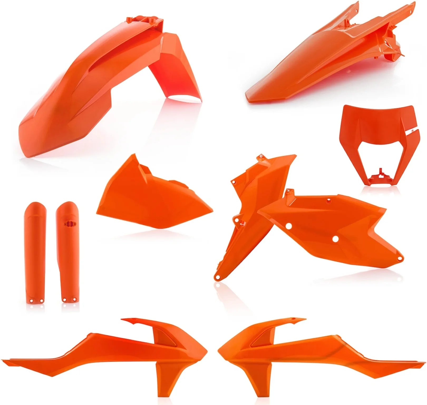 Plastics Full Kit - Acerbis Compatible With Ktm 125 Xc-W (2017-2018)