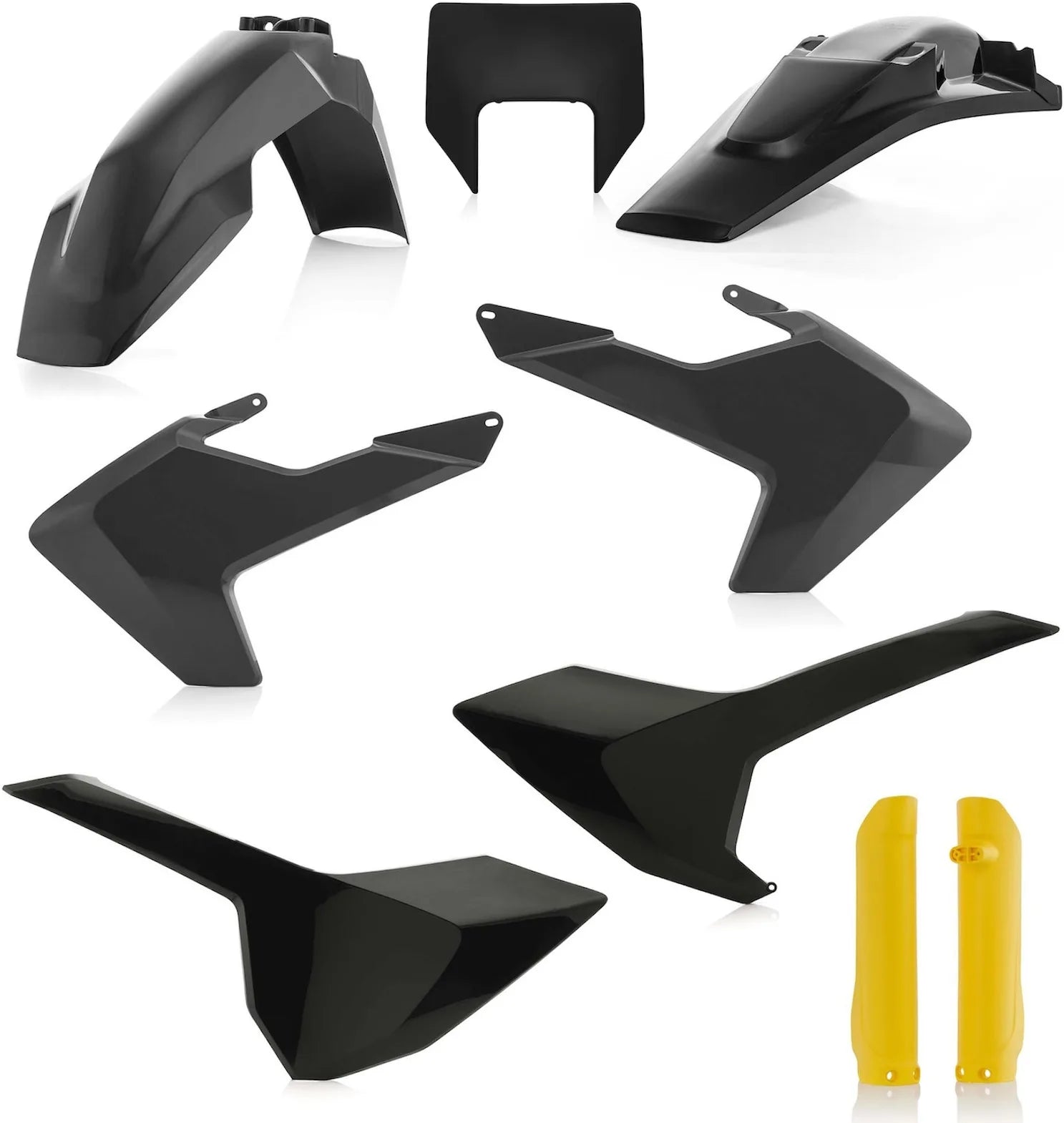 Plastics Full Kit - Acerbis Compatible With Husqvarna Te 250 (2017-2018)