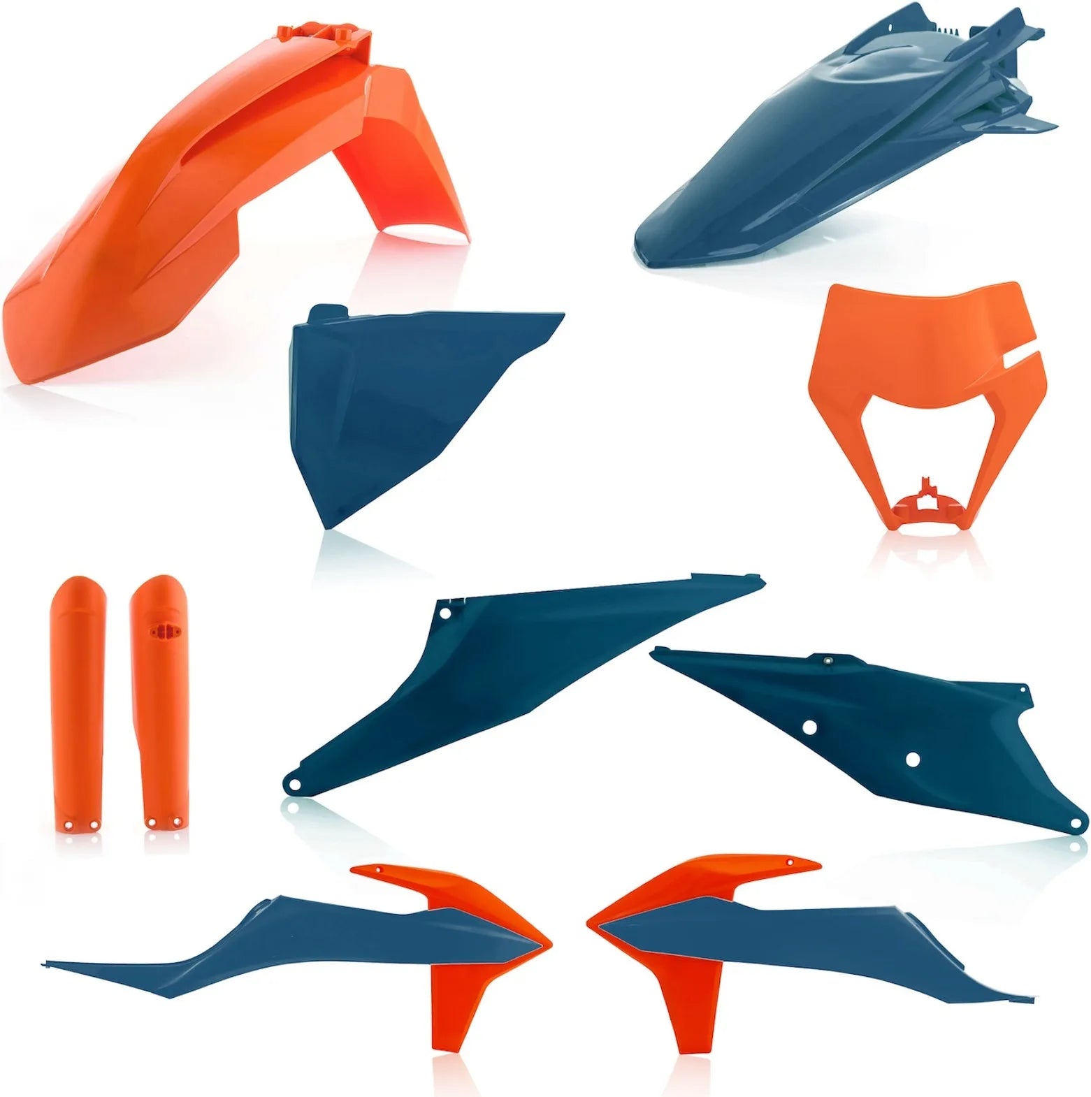 Plastics Full Kit - Acerbis Compatible With Ktm 250 Exc-F (2020-2022)