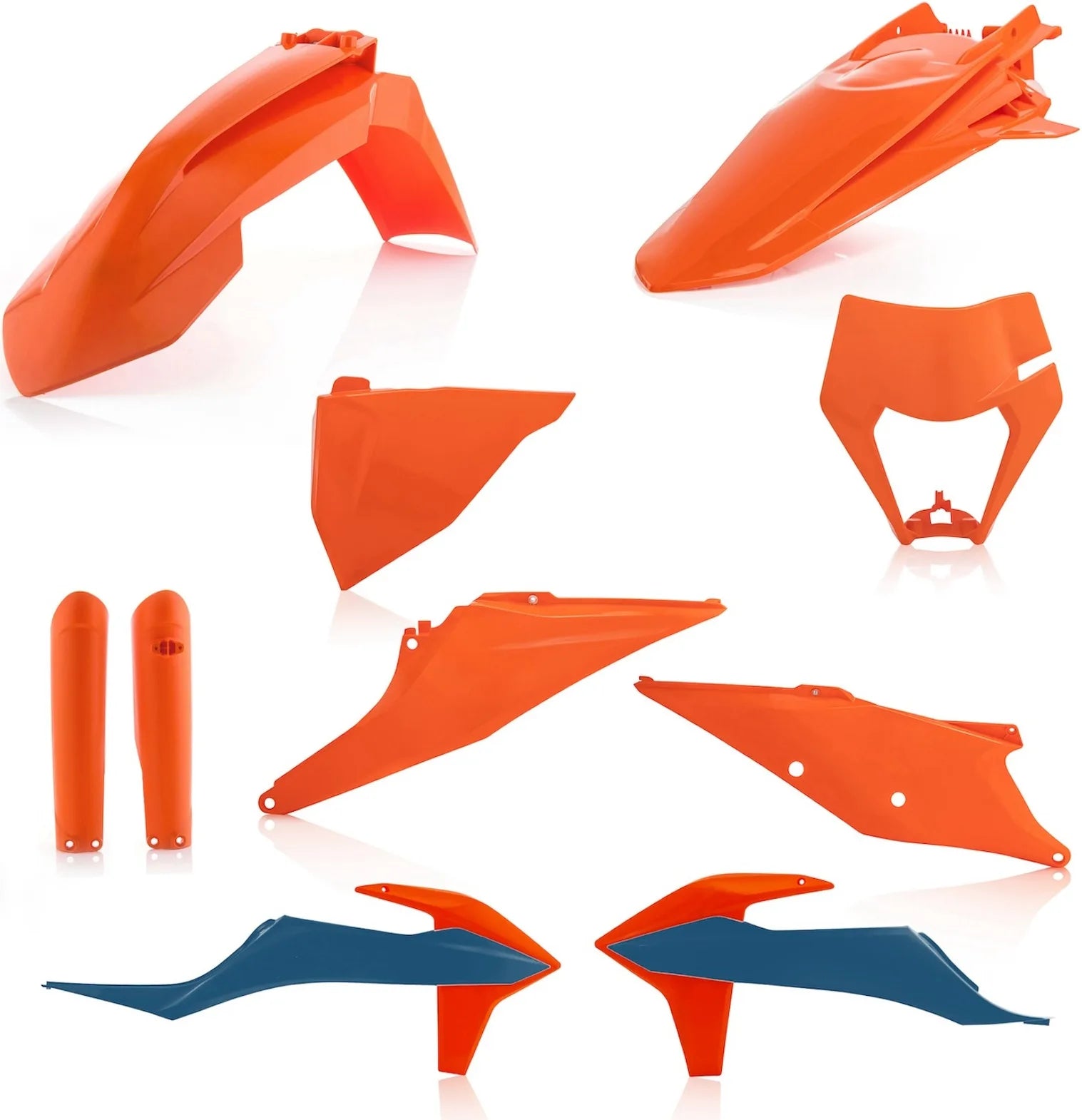 Plastics Full Kit - Acerbis Compatible With Ktm 125 Xc-W (2020-2021)