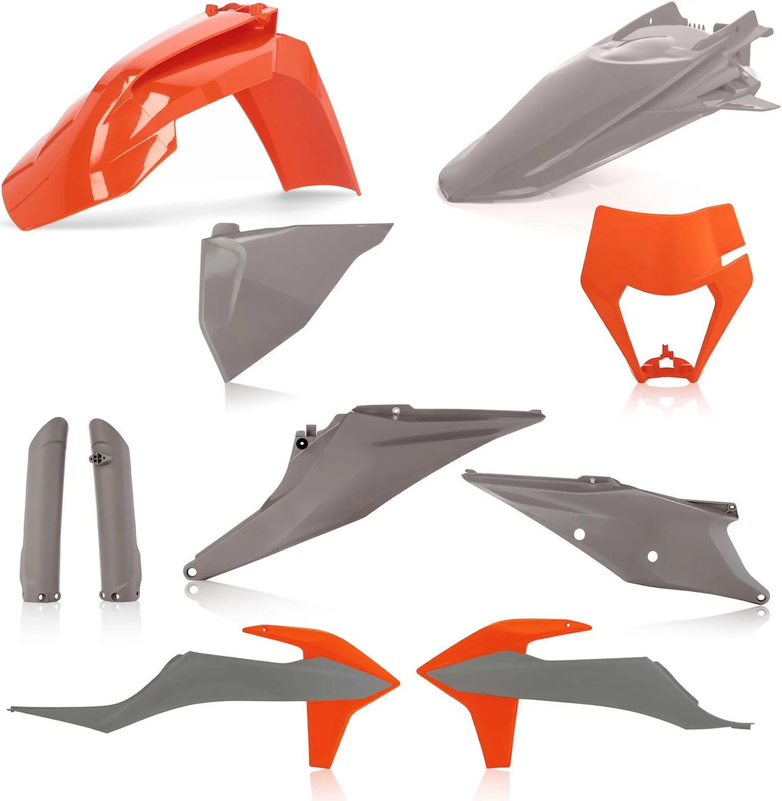 Plastics Full Kit - Acerbis Compatible With Ktm 125 Xc-W (2020-2021)
