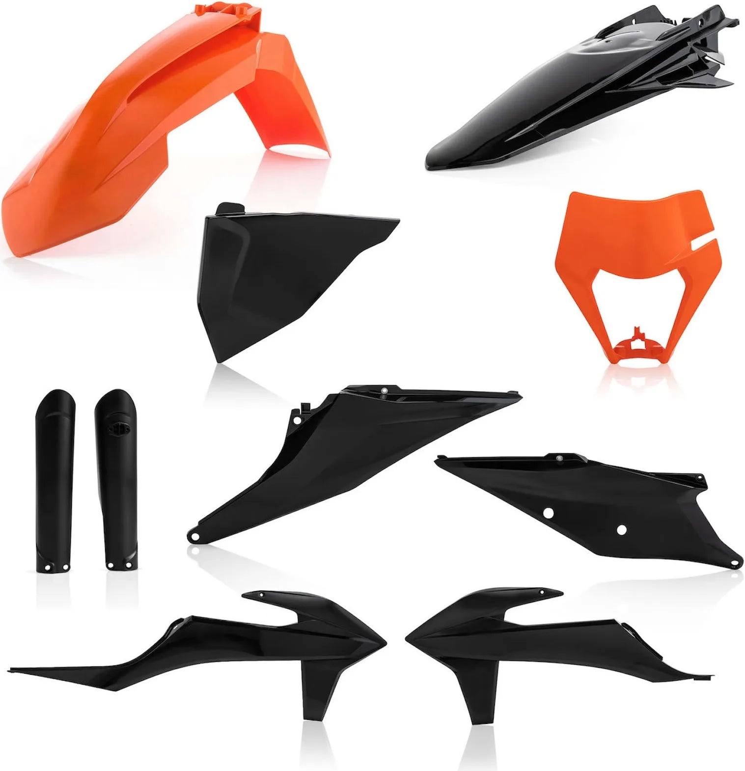 Plastics Full Kit - Acerbis Compatible With Ktm 125 Xc-W (2020-2021)