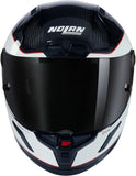 Full-Face Speeding Motorcycle Helmet Nolan X-804 Rs Ultra Carbon Carbon / White / Red Asso Di Picche 343 Size M