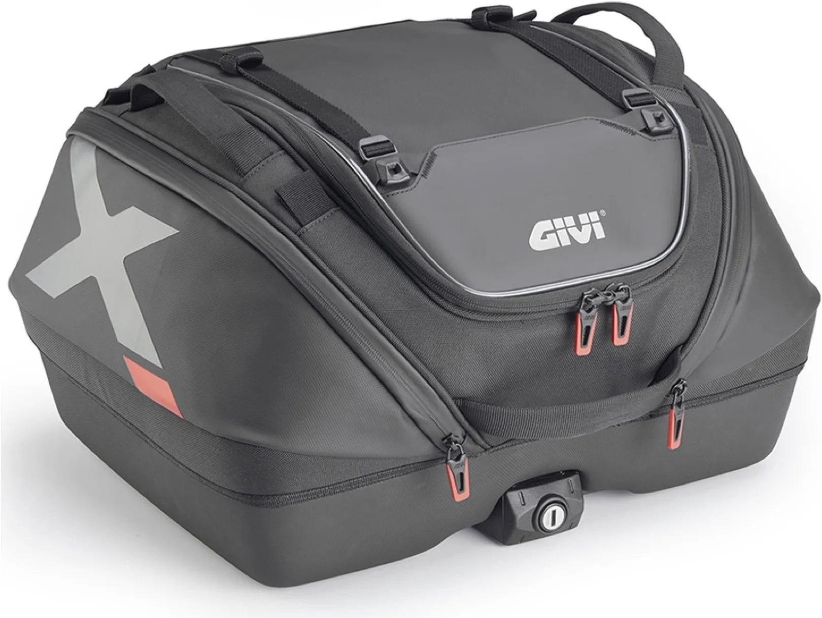 Monokey Black Top Bag - 40 Lt Nylon - Givi Compatible With Ktm 890 Adventure (2021-2022)