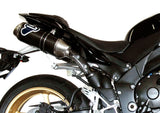 Dual Exhaust System With Sound Certification Oval Carbon - Termignoni Compatible With Yamaha Yzf-R1 (2009-2011)