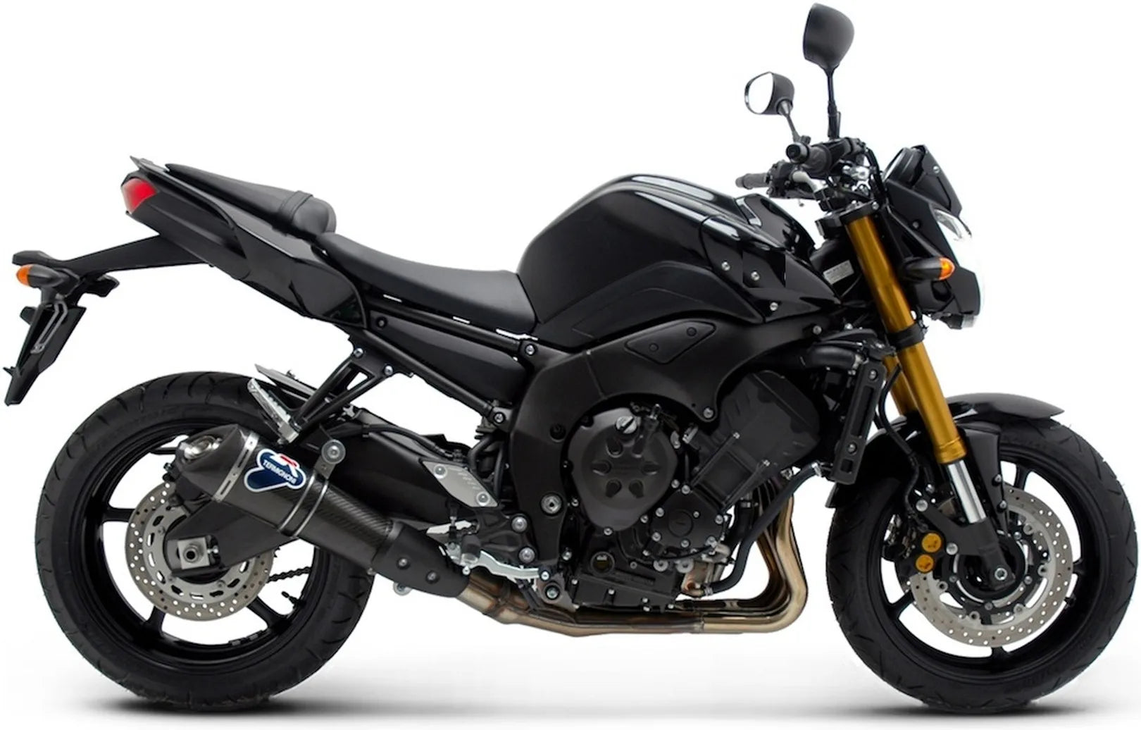Exhaust Tip With Noise Certification Conical Carbon Carbon Cap - Termignoni Compatible With Yamaha Fz-8 (2010-2016)