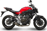 Complete Exhaust System Without Sound Certification Relevance Titanium Carbon Cap - Termignoni Compatible With Yamaha Mt-07 (2014-2020)