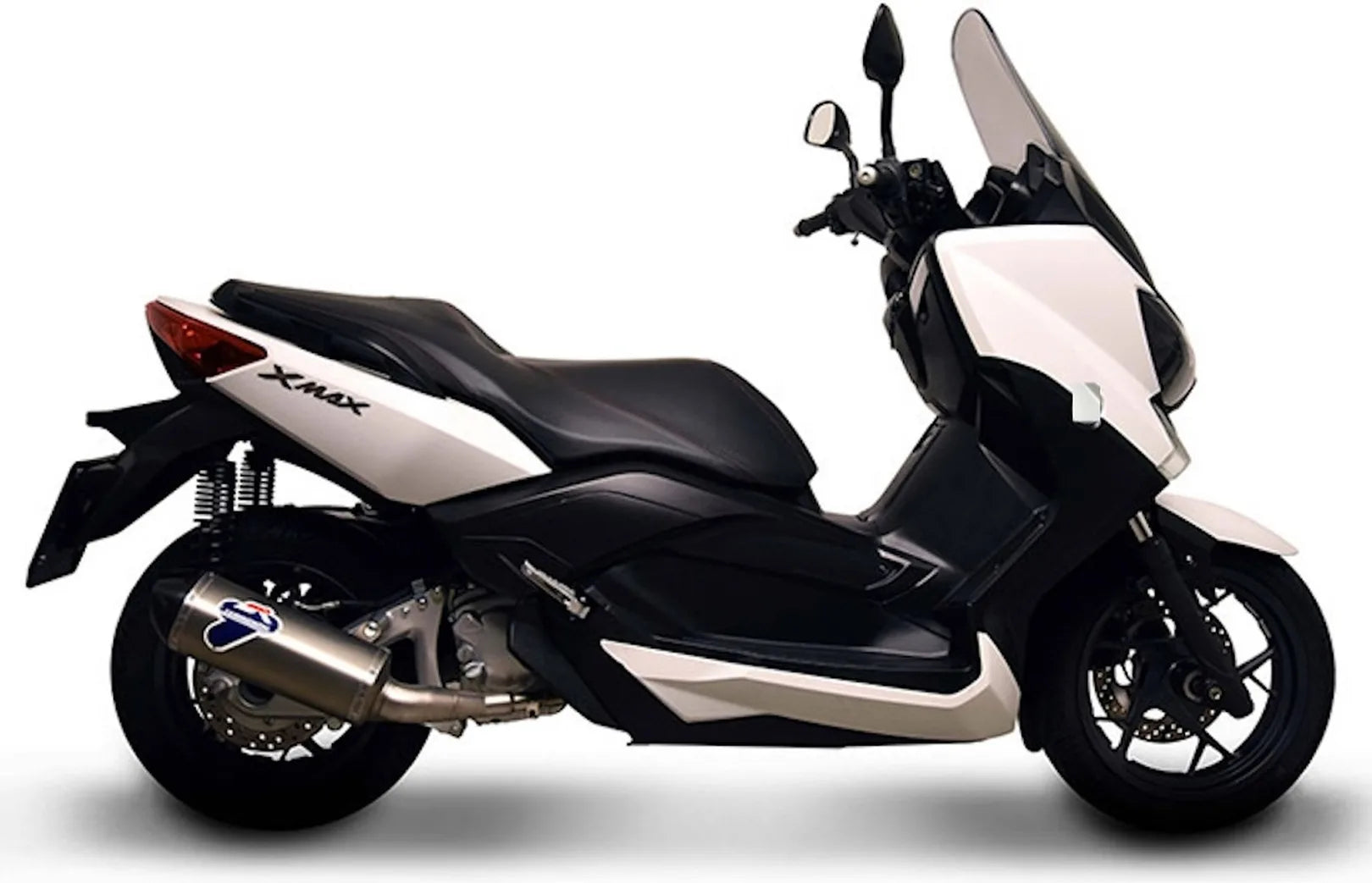 Catalytic Exhaust Tip Without Sound Certification Relevance Stainless Steel Carbon Cap - Termignoni Compatible With Yamaha X-Max 250 (2009-2020)